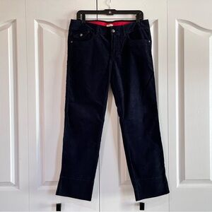 EUC Anthropologie Idra dark blue navy corduroy pants 8